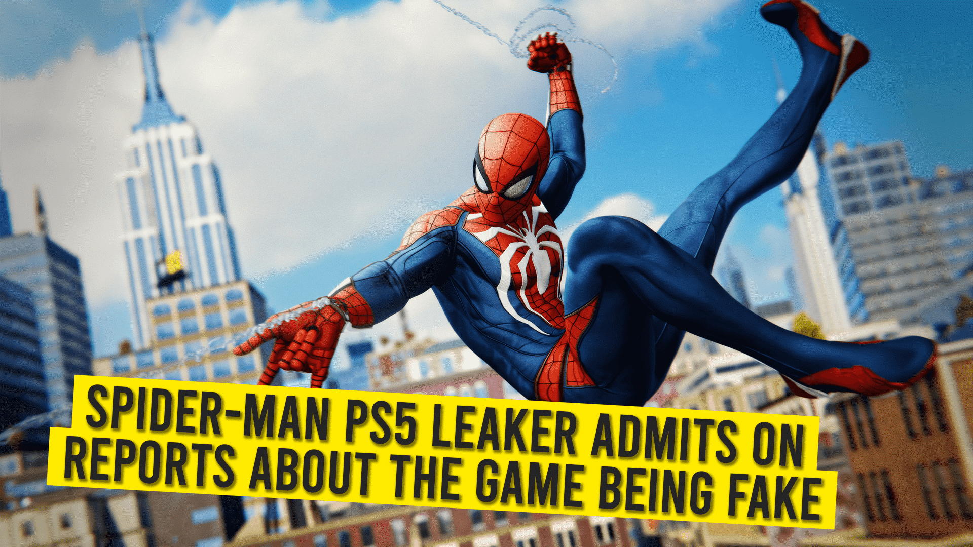 Spider-Man PS5 Leaker Admits On Reports About The Game Being Fake