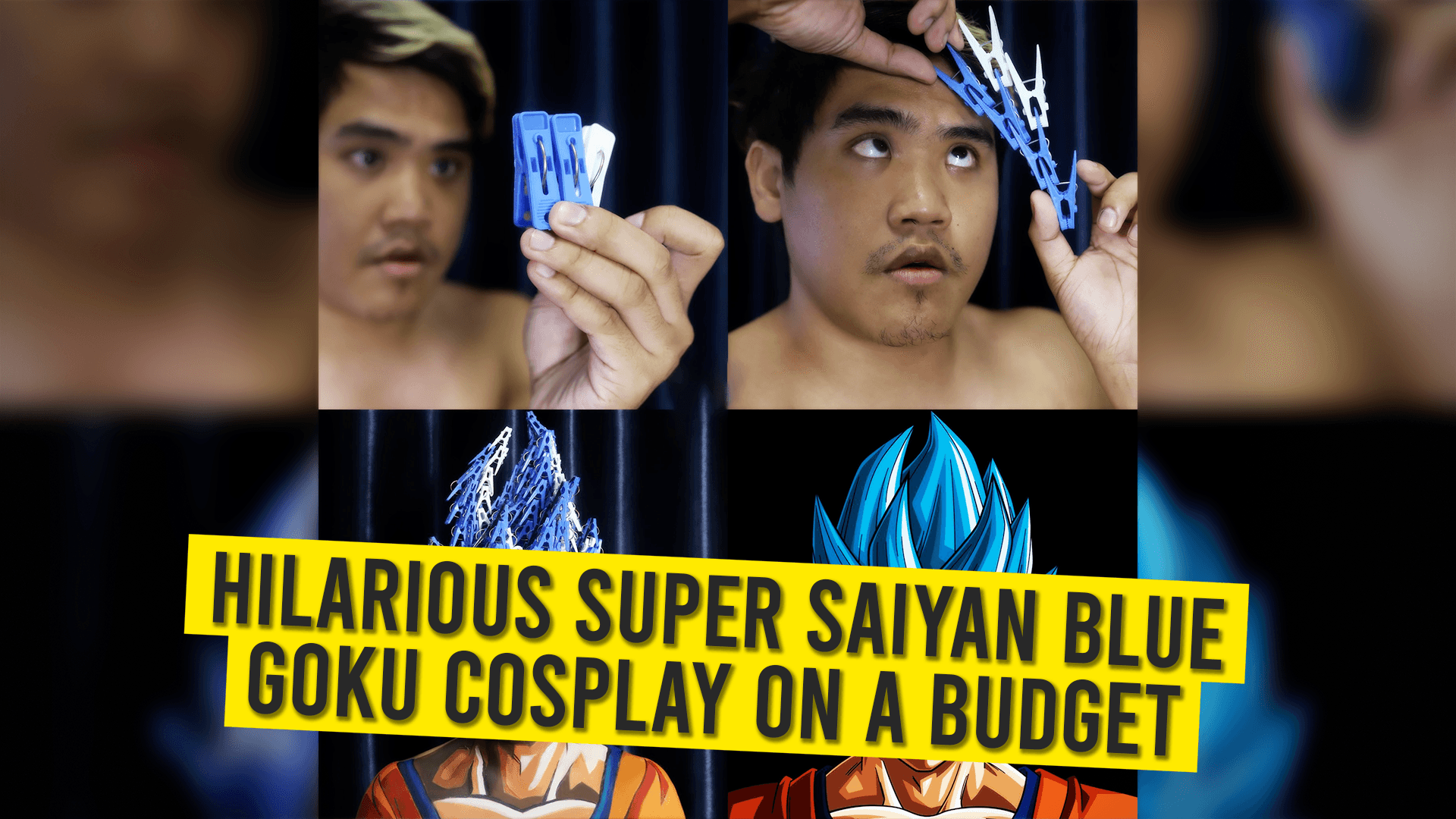 Hilarious Super Saiyan Blue Goku Cosplay On A Budget.