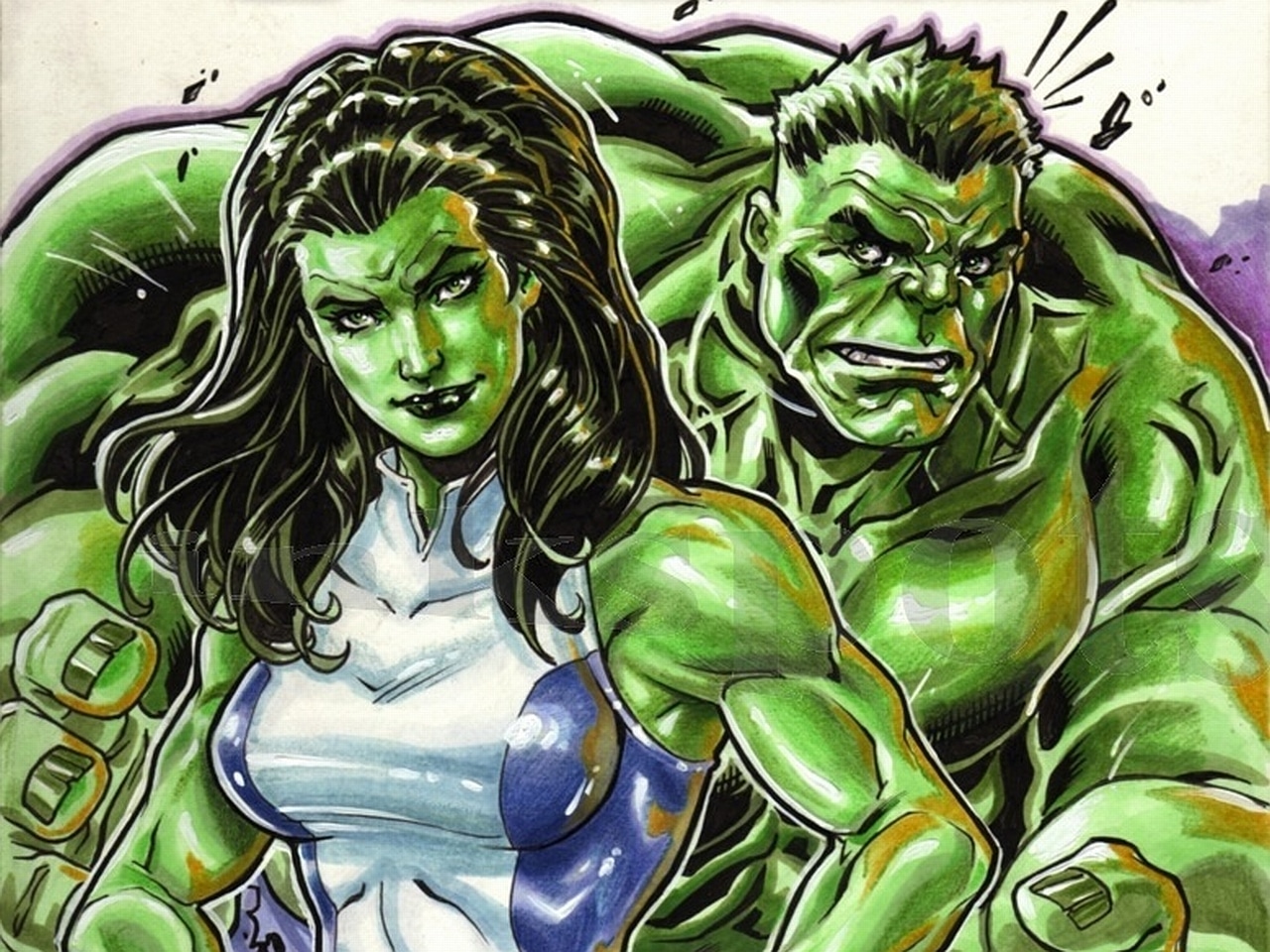 She-Hulk and Hulk