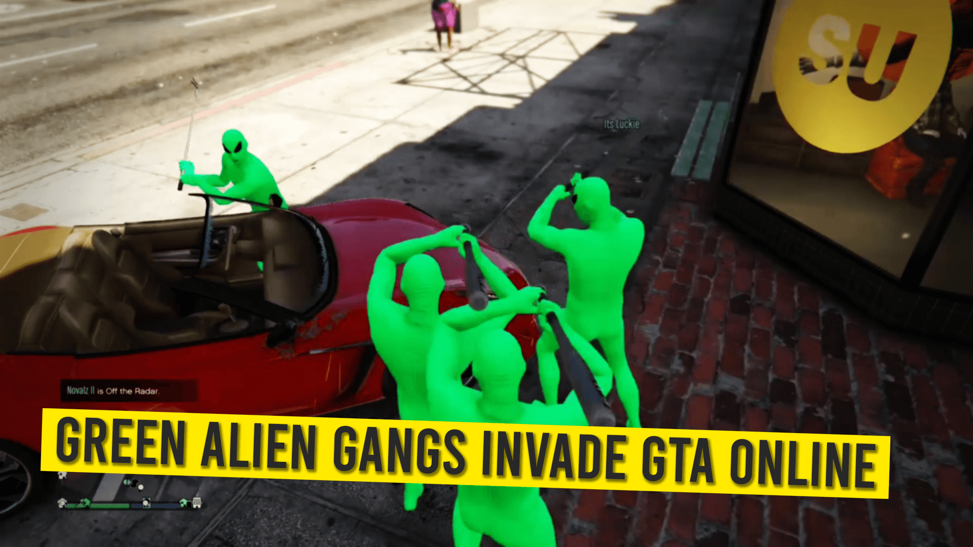 Green Alien Gang in GTA