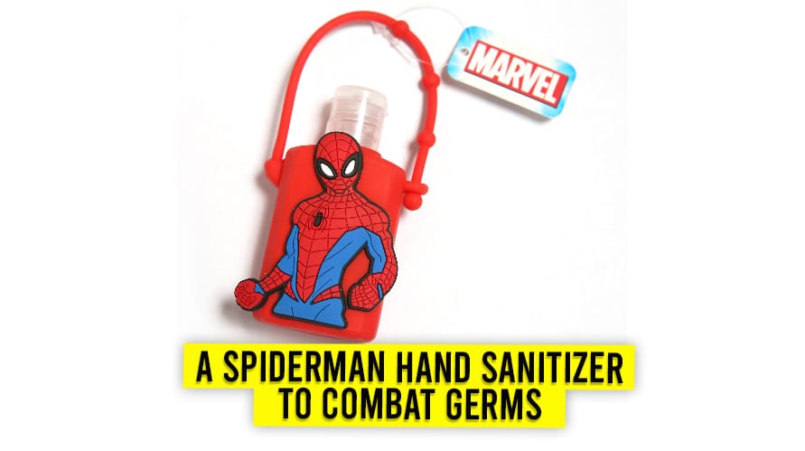 A Spiderman Hand Sanitizer To Combat Germs