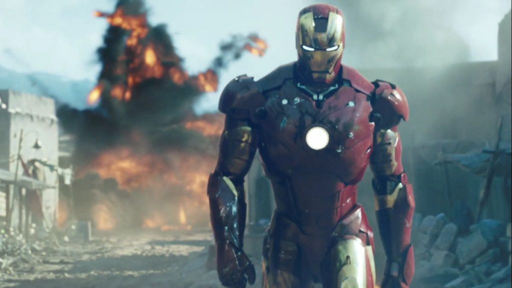 Iron Man Walk Away From Explosions