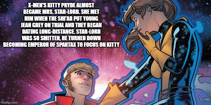marvel couples star lord kitty pryde