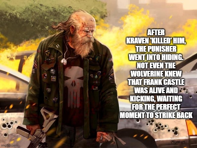 old man punisher faked his death