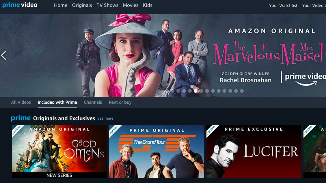 Top amazon discount prime original shows