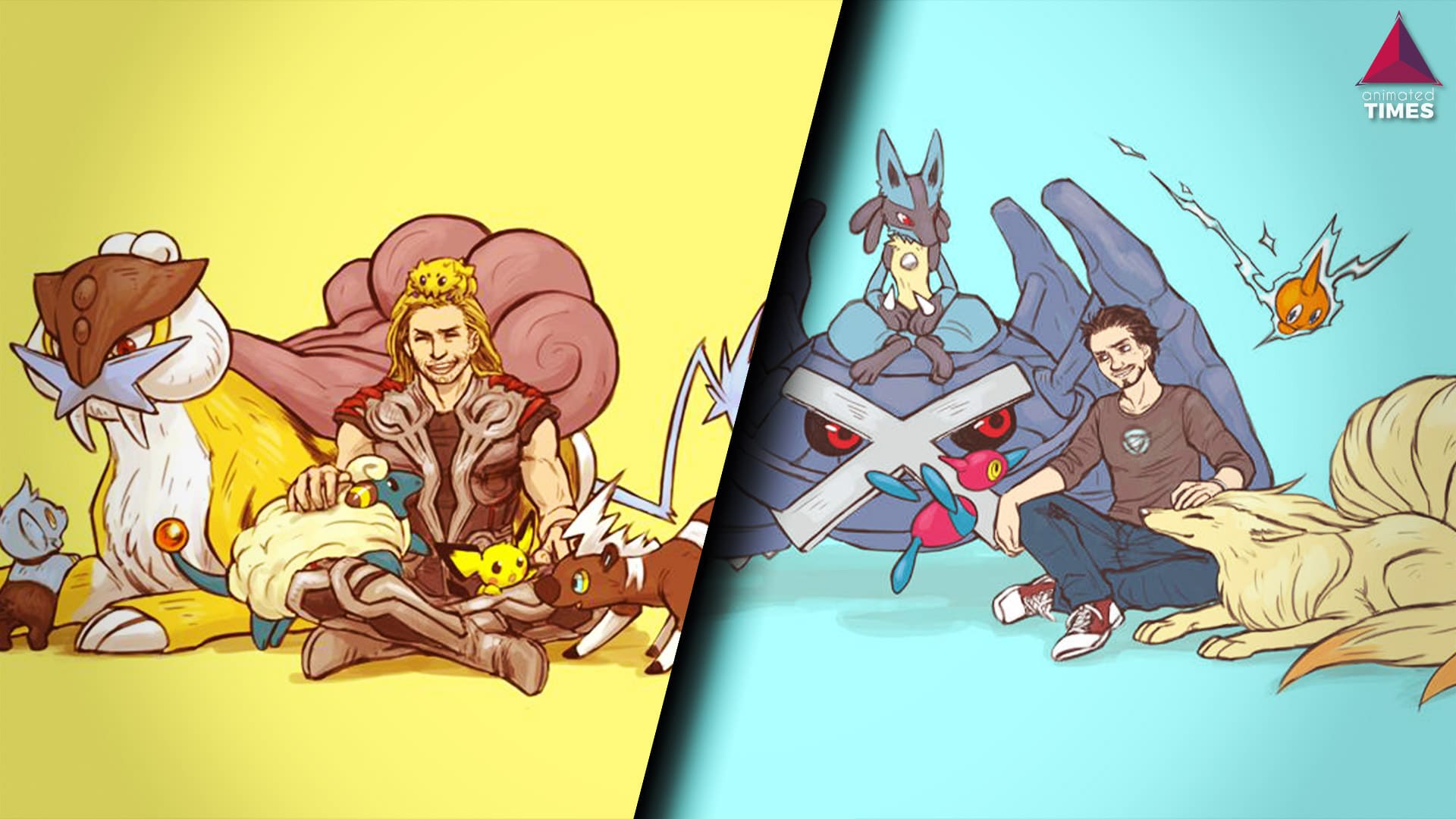13 Pics Of The Avengers Drawn As Pokemon Trainers