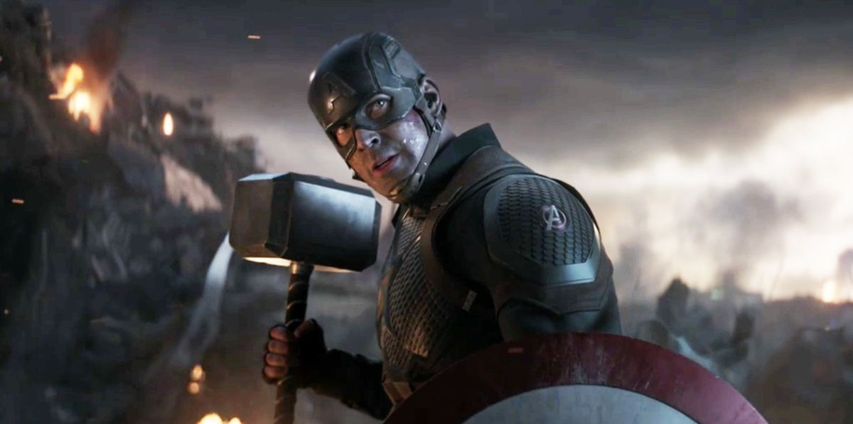 captain america thor hammer avengers endgame