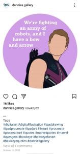 Fanart: Line Art Of Hawkeye's Best Moments