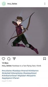 Fanart Hawkeye As A Fairy