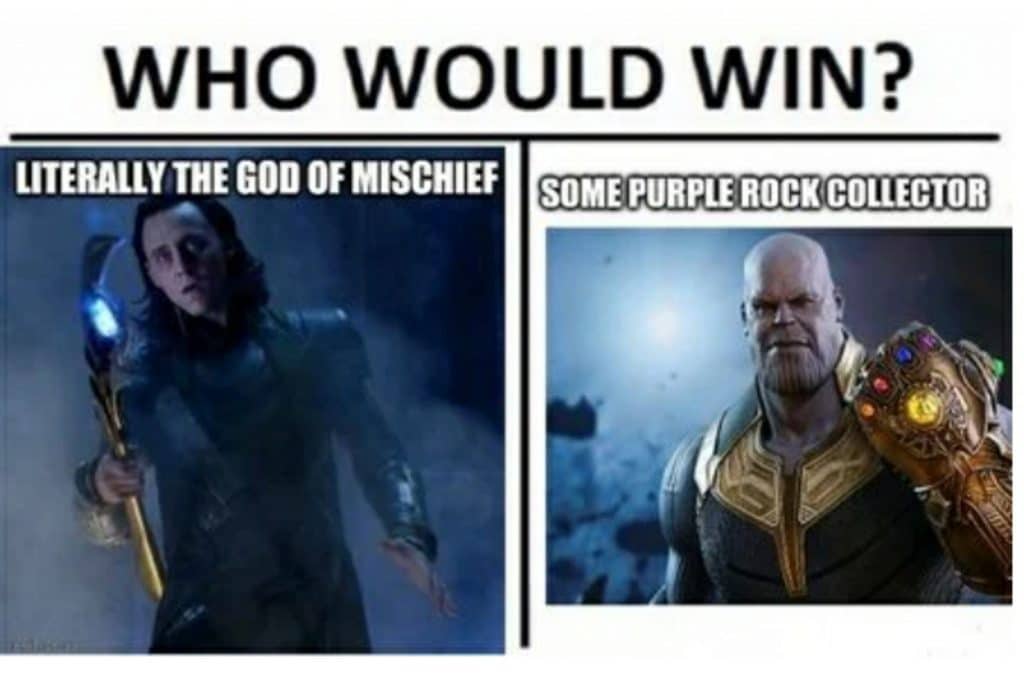 Loki vs rock collector haha