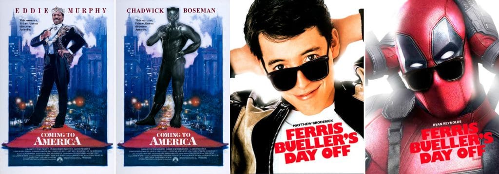 Marvel's film banners on distinct movies 