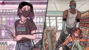 Teen Titans: An Artist Shows The Team Getting Pandemic Groceries in This Iconic Art