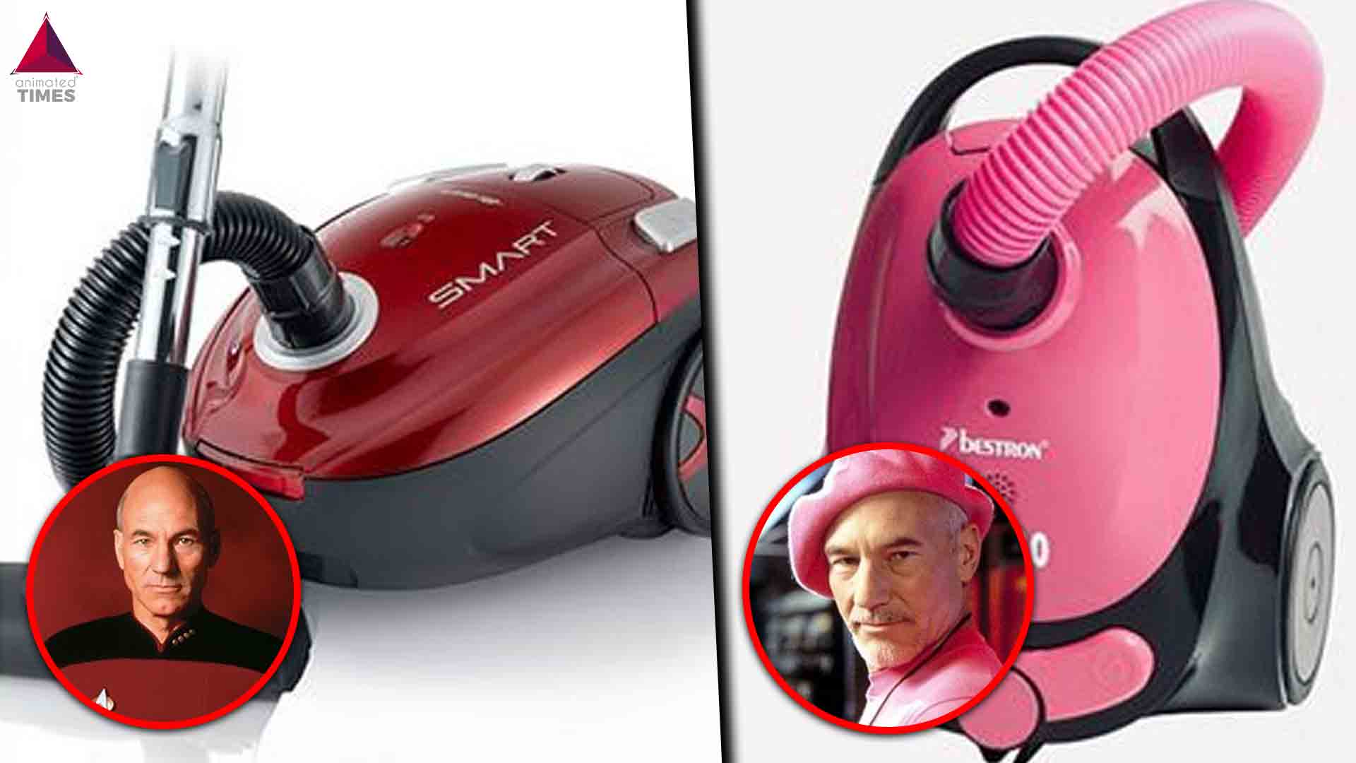 A Twitter User Puts Sir Patrick Stewart Side By Side With Matching Vacuums Its Hilarious