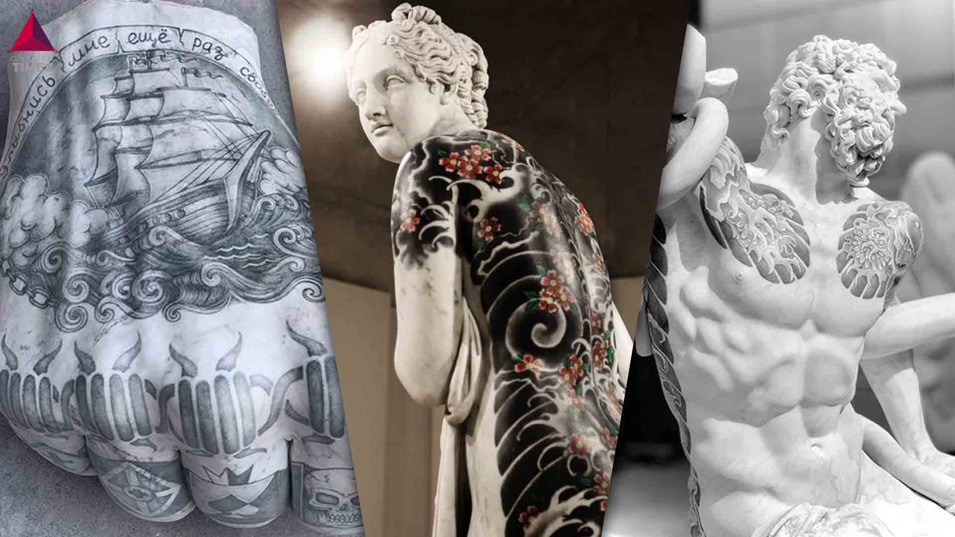 An Italian Artist Proves That Tattoos Look Good On Sculptures More Than On Peoples Skin