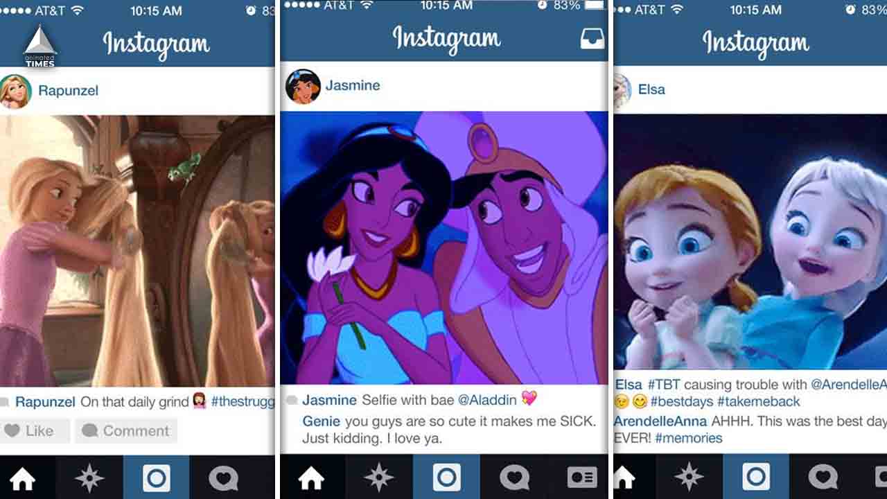 Imagine If The Princesses Of Disney Had Instagram