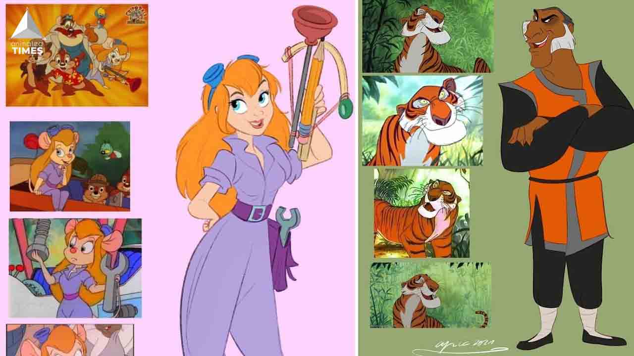 21 Memorable Animal Characters From Disney Movies Drawn As Humans And Vice Versa
