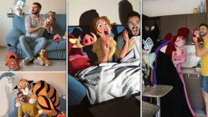 Guy Edits Disney Characters In His Photos & The Results Are Amazing