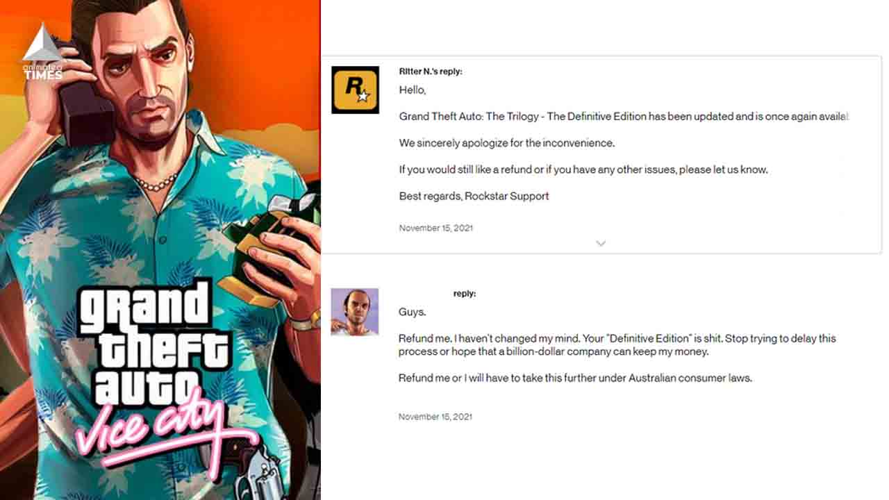 Upset GTA Trilogy Players Are Asking For Refunds That Rockstar Is Denying