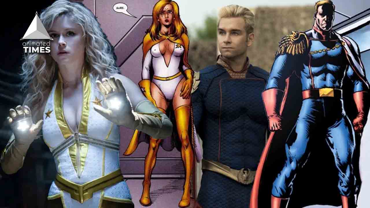 How The Seven look in the comic world vs. their appearance in the show
