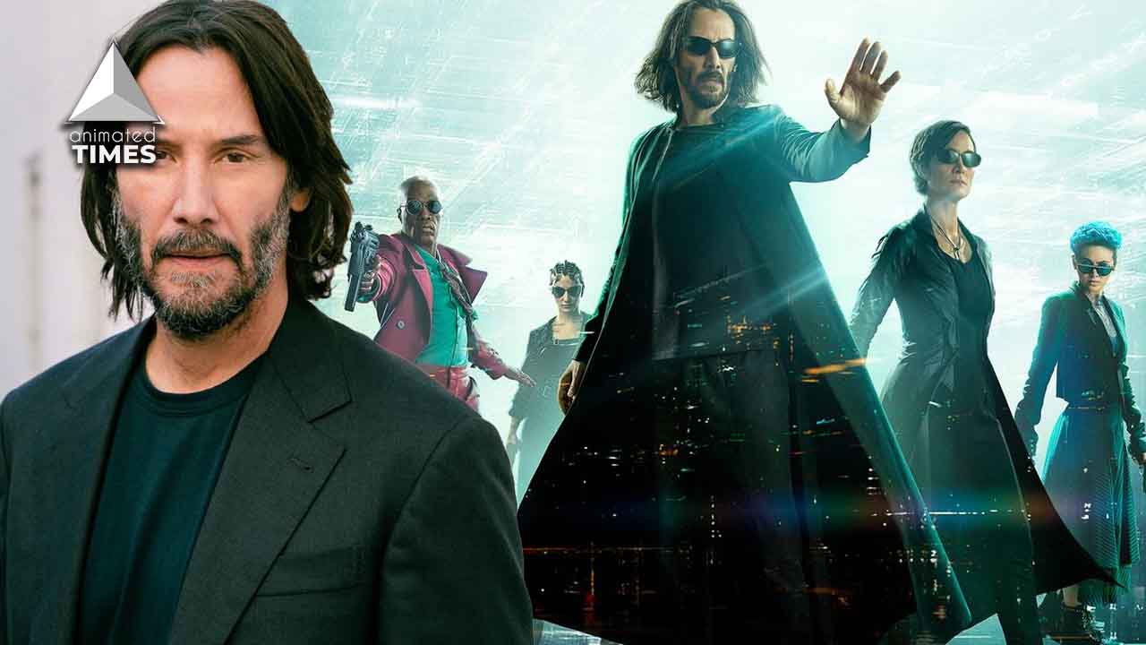 Keanu Reeves treats his companions to The Matrix Resurrections premiere.