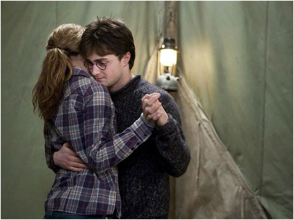 Hermione And Harry Dancing In The Tent