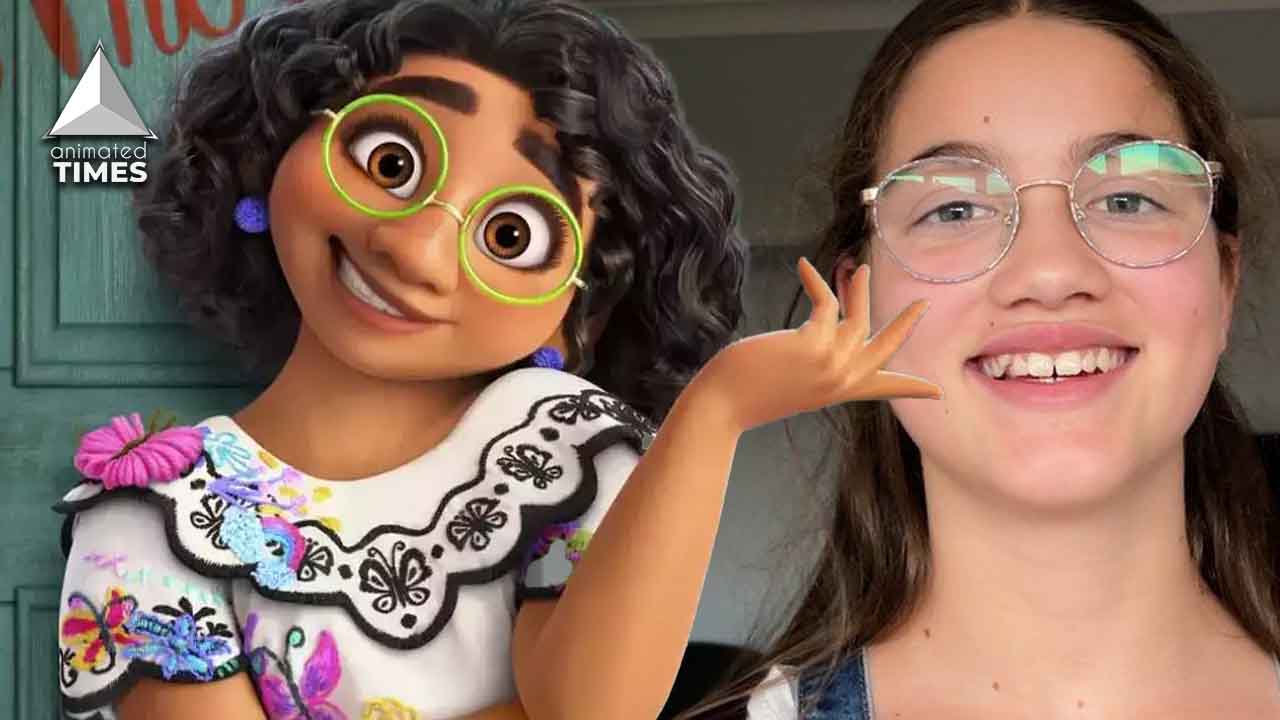 Girls glasses wearing Disney heroine wish comes true