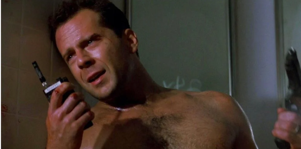 Bruce Willis in Die Hard