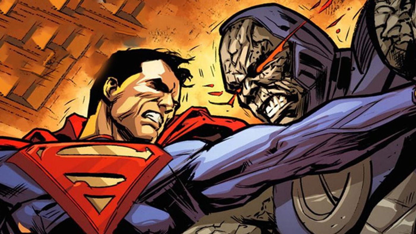 Superman and Darkseid in DC Comics