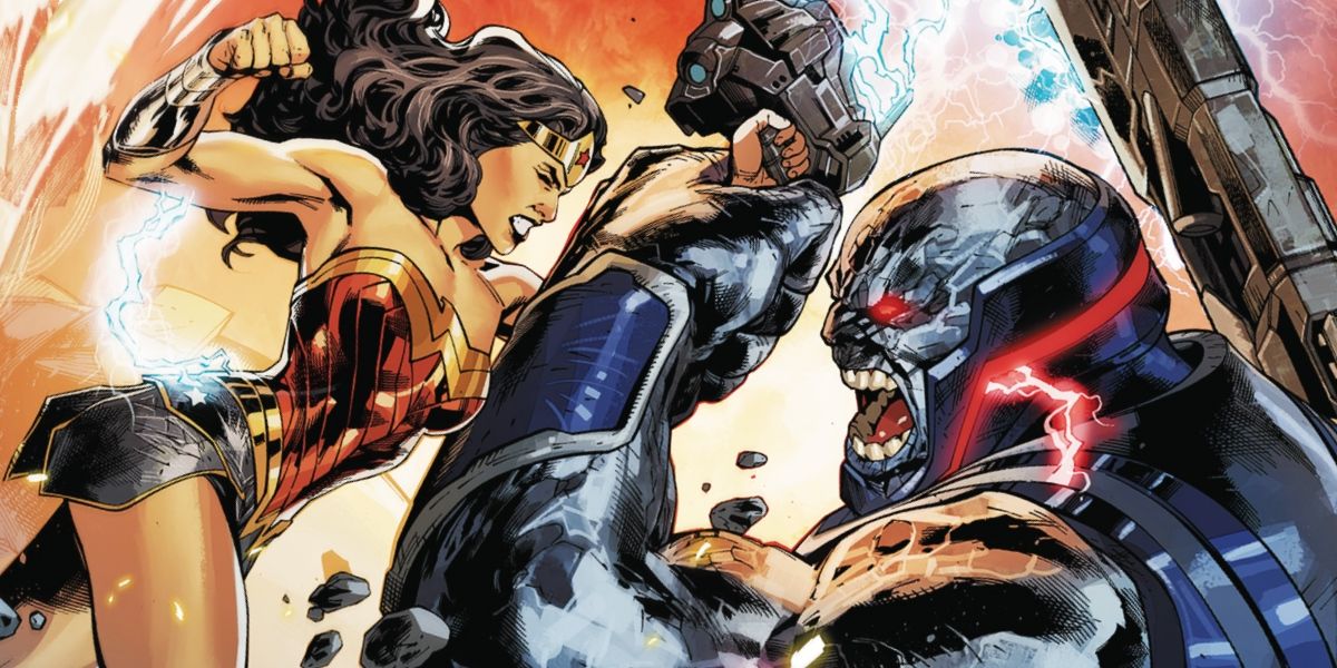 Wonder Woman and Darkseid in DC Comics