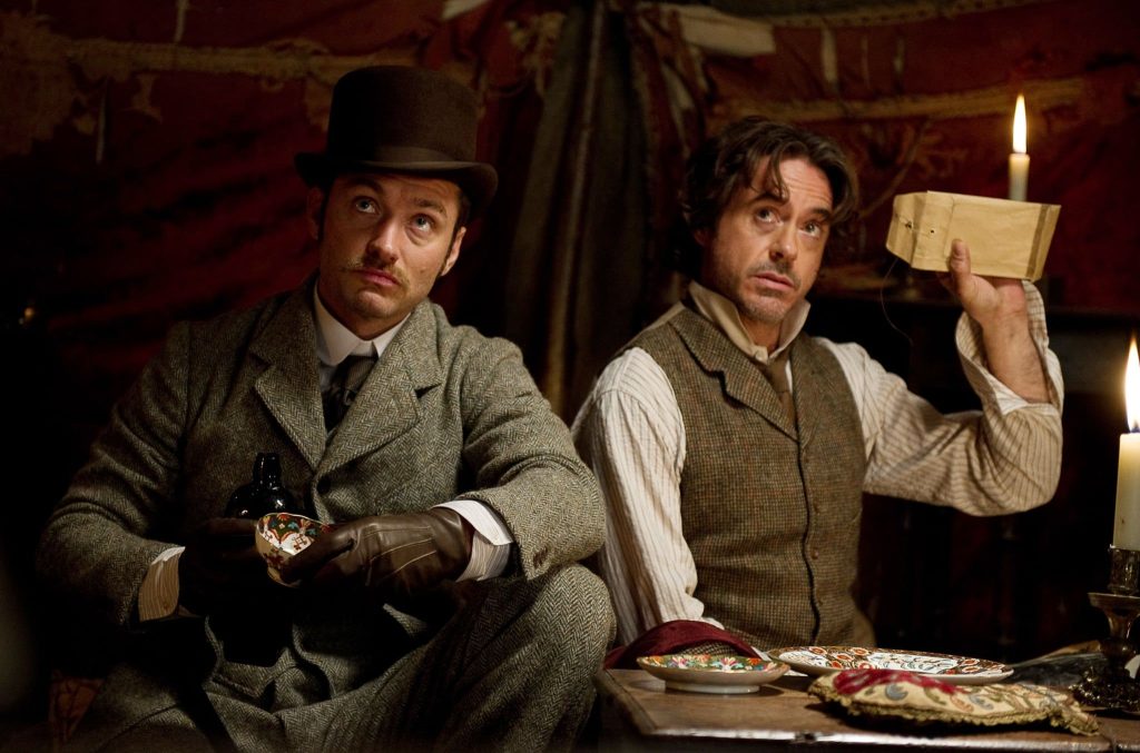 Robert Downey Jr and Jude Law in Sherlock Holmes