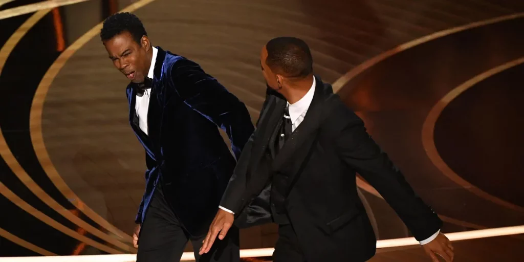 Will Smith hit Chris Rock and gets kicked out of Aladdin 2