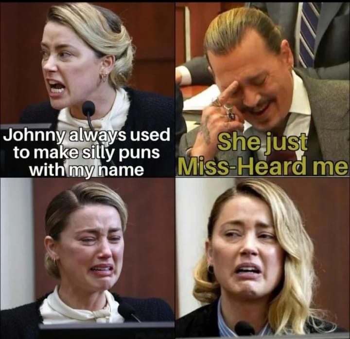 Johnny Depp and Amber Heard Memes