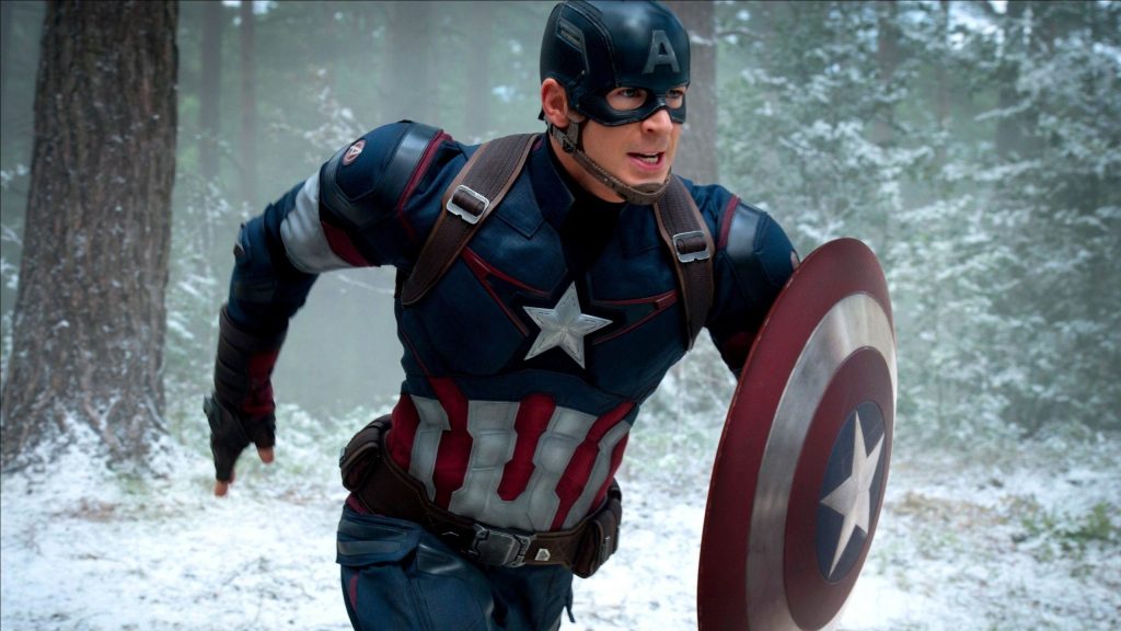 Paul Rudd and captain america shield