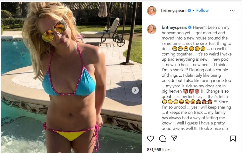 Britney Spears Posts Sultry Pic Returns To Instagram Yet Again Fans Are Convinced She S Possessed