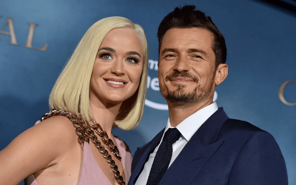 Katy Perry with her partner Orlando Bloom