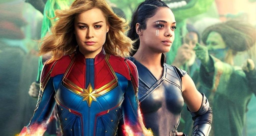Captain Marvel And Valkyrie