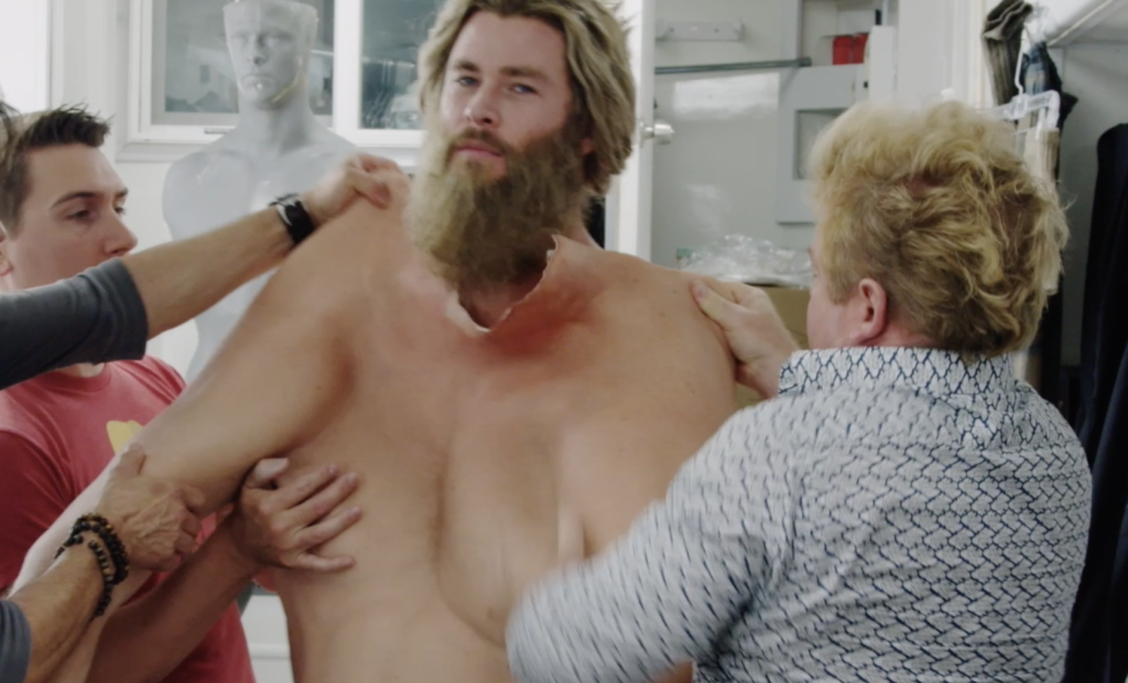 Chris Hemsworth in a bodysuit