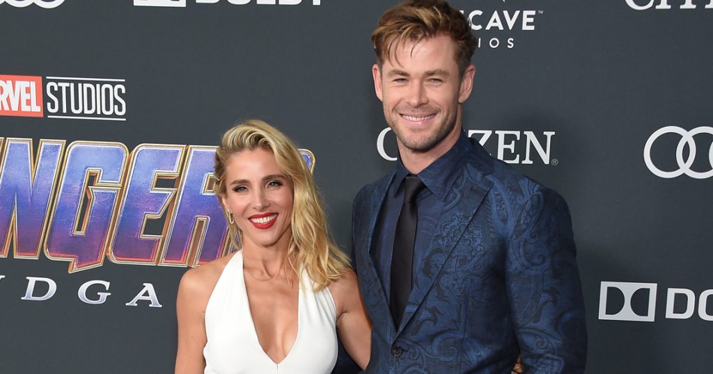 Chris Hemsworth with wife Elsa Pataky