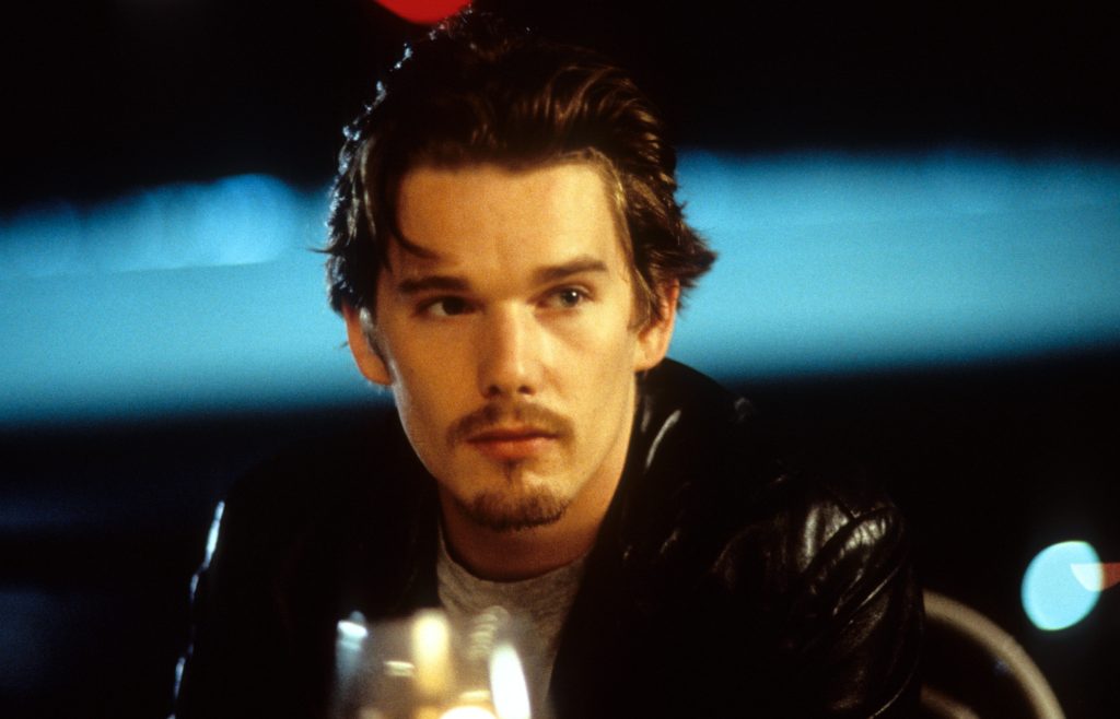 Ethan Hawke as Jesse Wallace in Before Sunrise