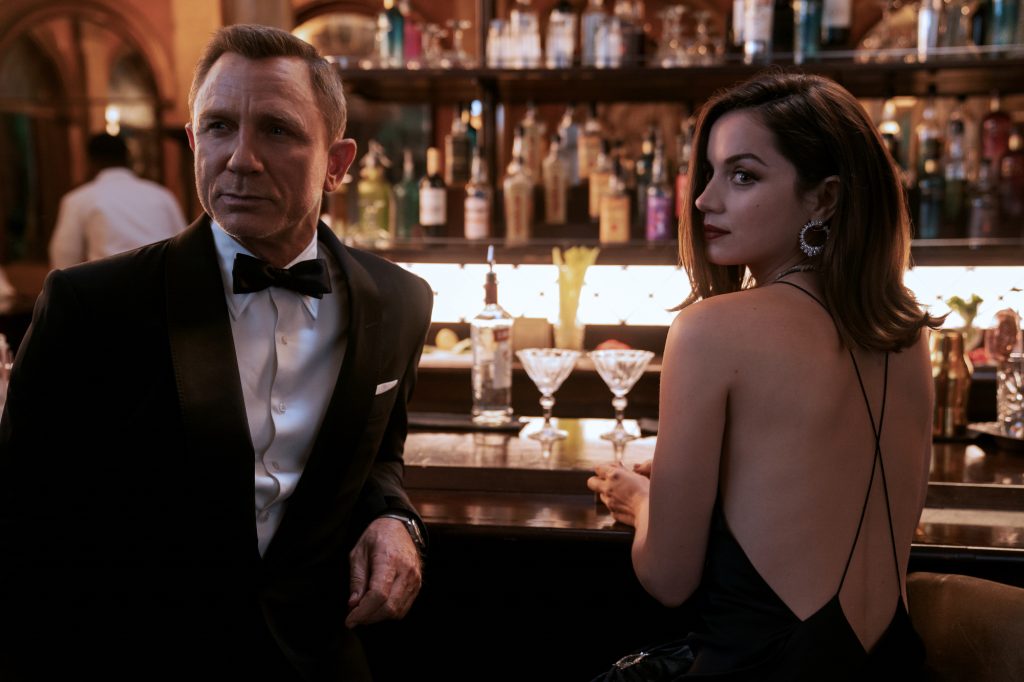 Daniel Craig as James Bond and Ana de Armas as CIA agent Paloma