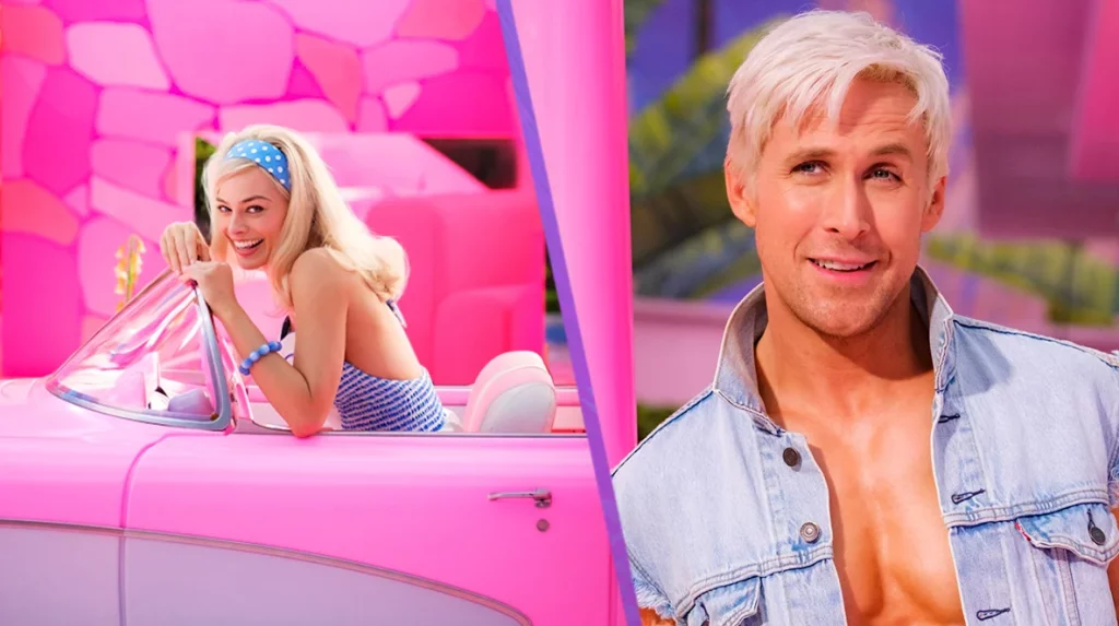 Ryan Gosling and Margot Robbie in Barbie