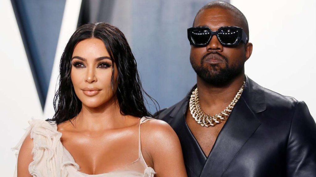 Kim Kardashian with Kanye West