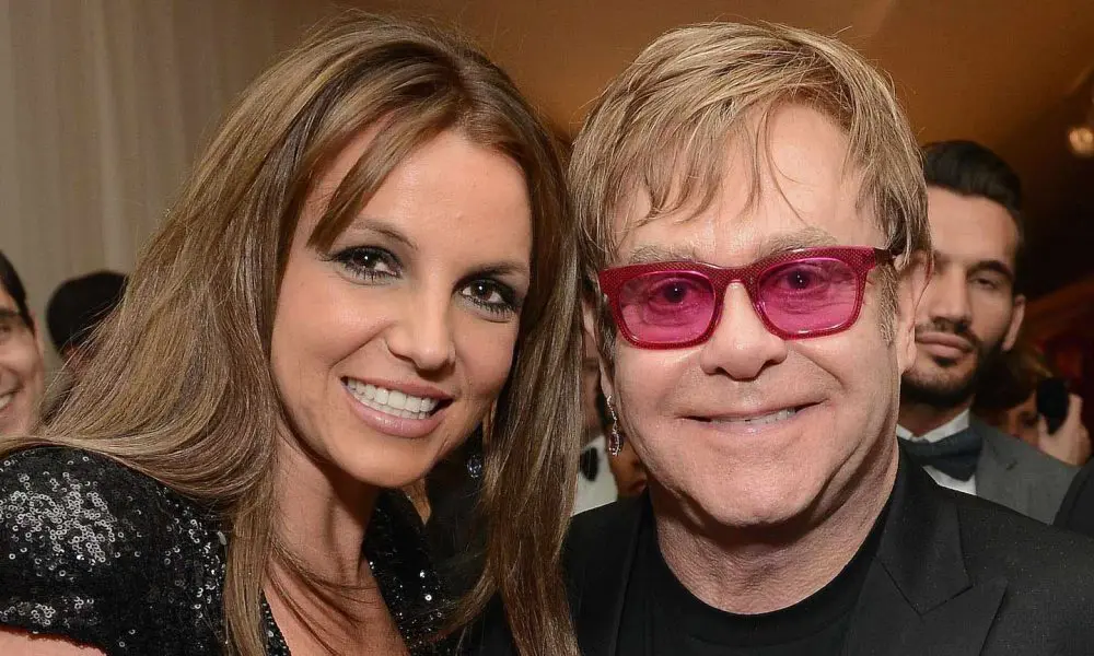 Britney Spears with Elton John