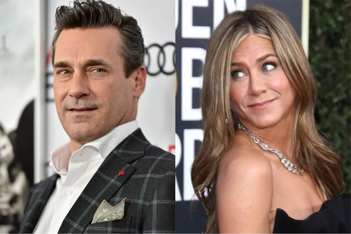 Jennifer Aniston and Jon Hamm