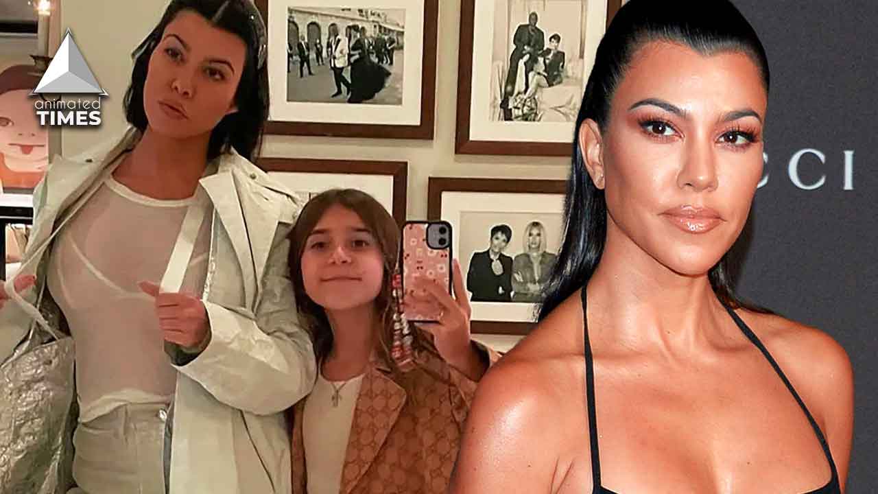 Kourtney Kardashian kid makeup routine