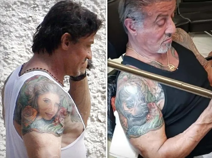 She S An Amazing Woman Sylvester Stallone Shoots Down Insane Rumors   Sylvester Stallone Tattoo 