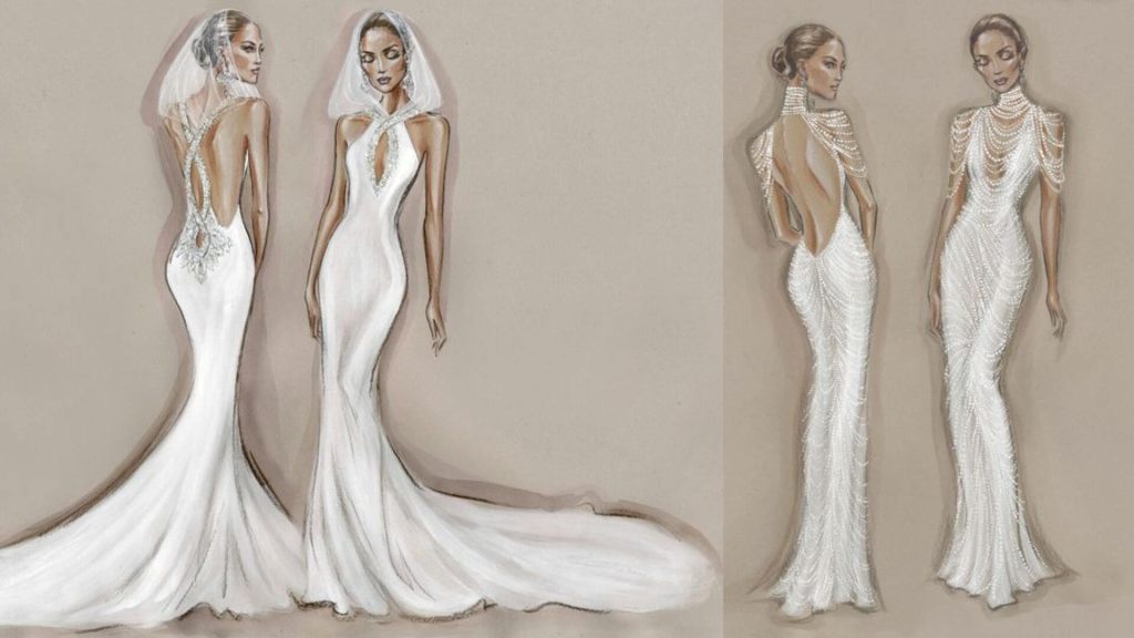 Jennifer Lopez wore dresses from Ralph Lauren Collection