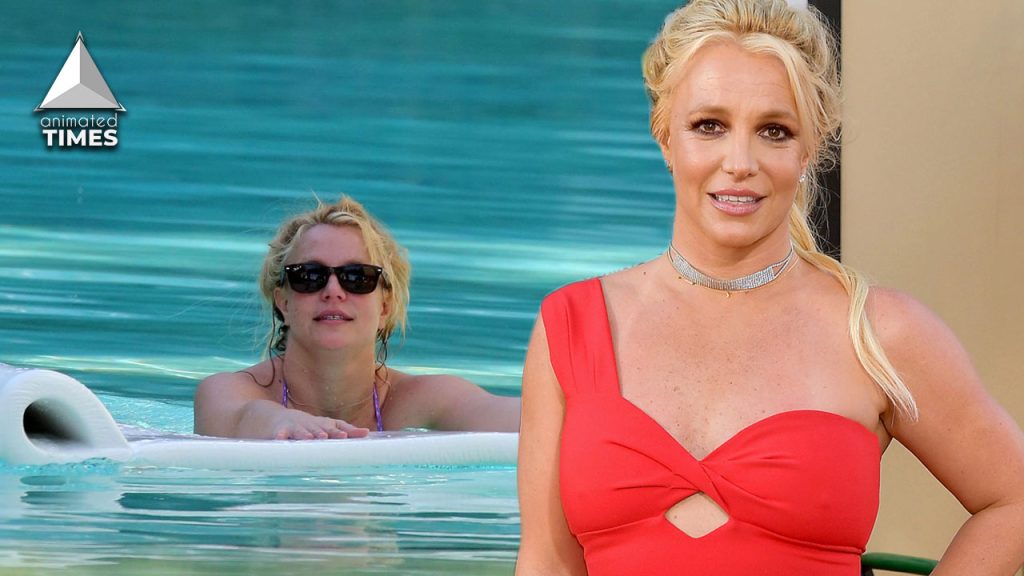 Britney Spears Unknowingly Flashes Guest While Topless In The Pool