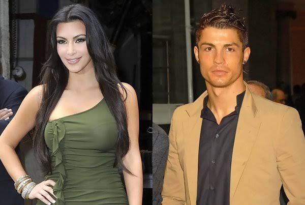 Kim Kardashian and Cristiano Ronaldo 