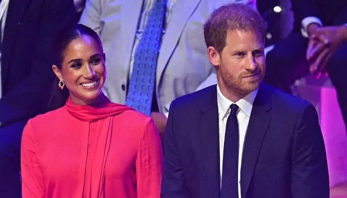 At a function, Prince Harry and Meghan Markle
